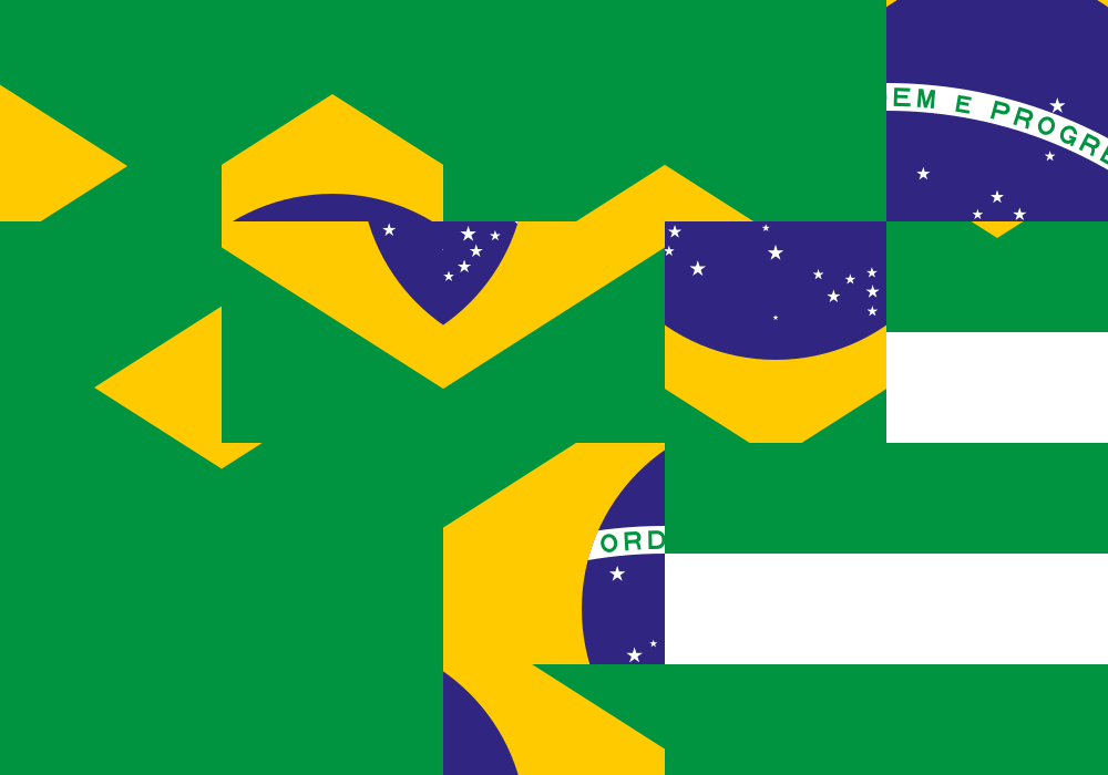 Brazil flag squares size 200