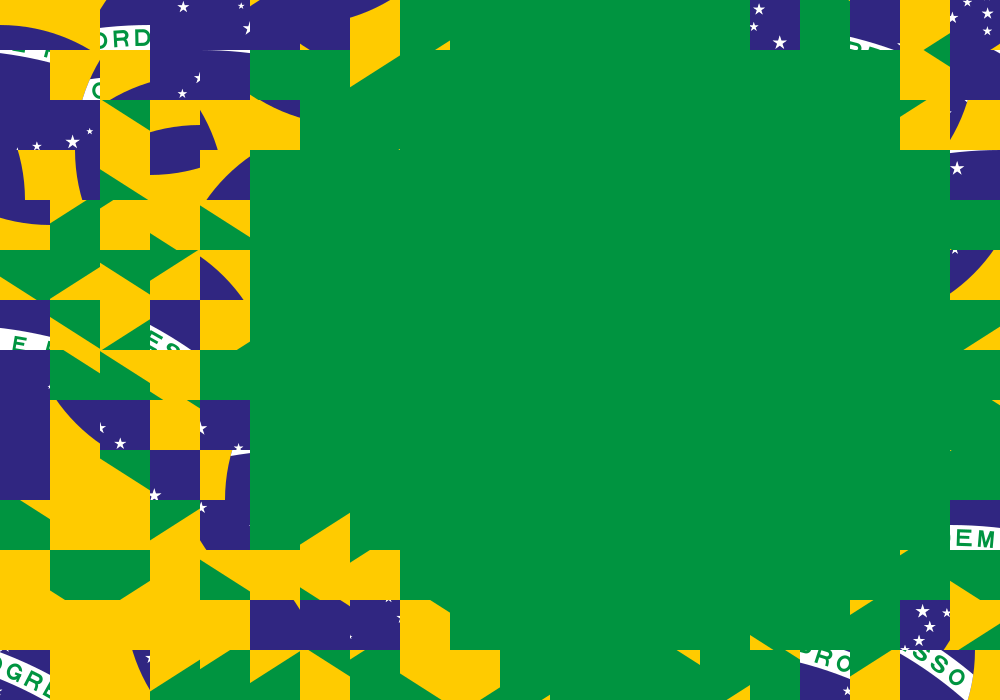 Brazil flag squares size 50